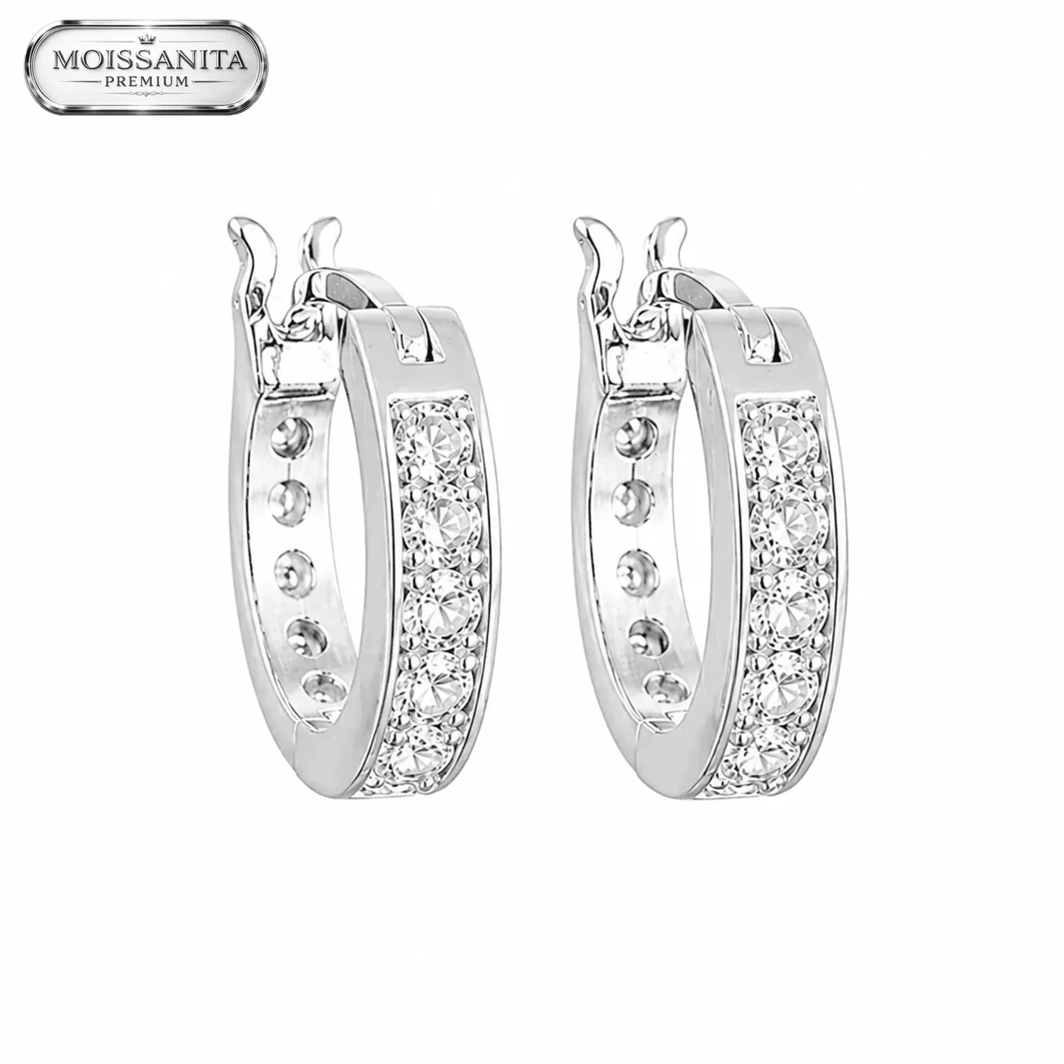 Arete Arc 13mm - Plata 925 & Moissanita