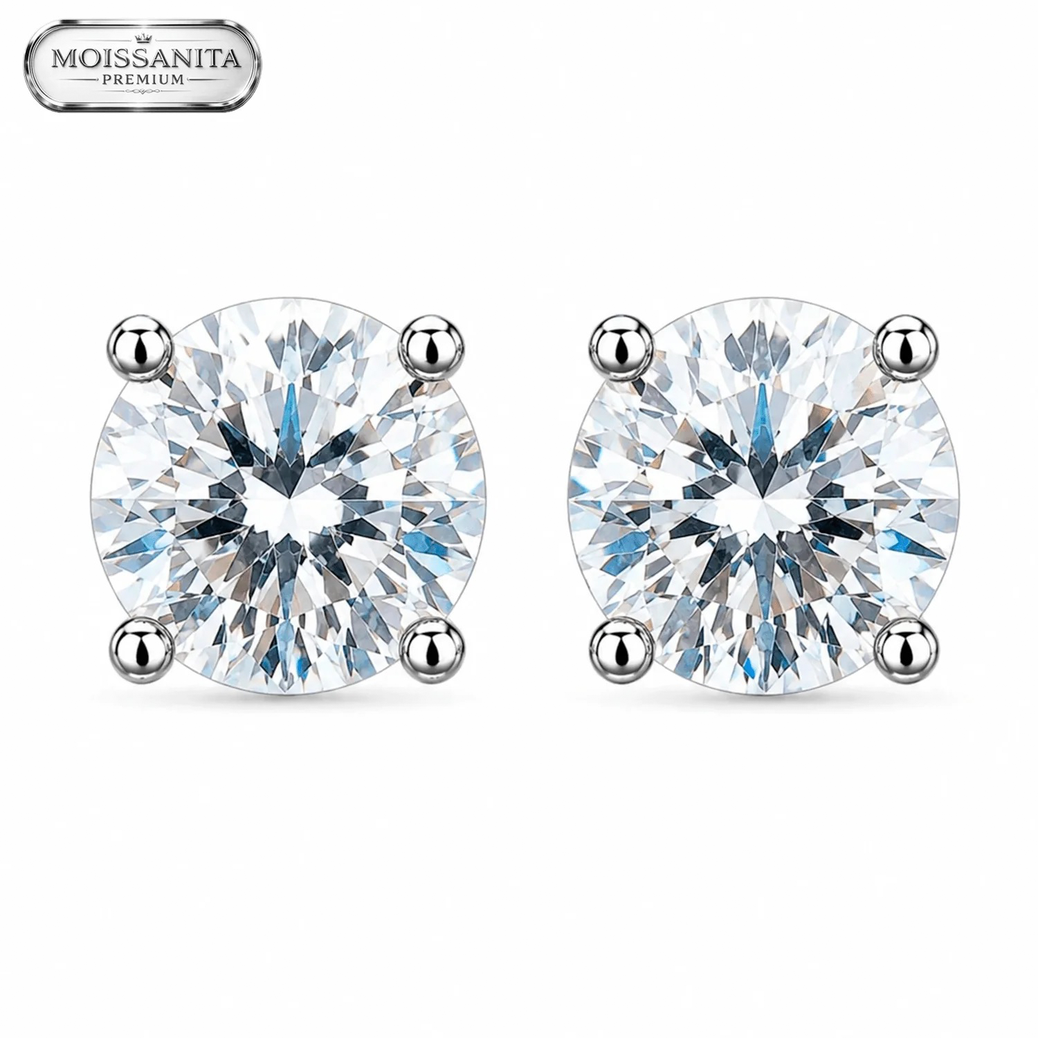 Arete Diamond 11mm - Plata 925 & Moissanita