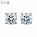 Arete Diamond 9mm - Plata 925 & Moissanita