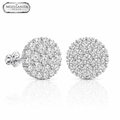 Arete Diamond Frost 10mm - Plata 925 & Moissanita