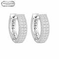 Arete Legend 14mm - Plata 925 & Moissanita