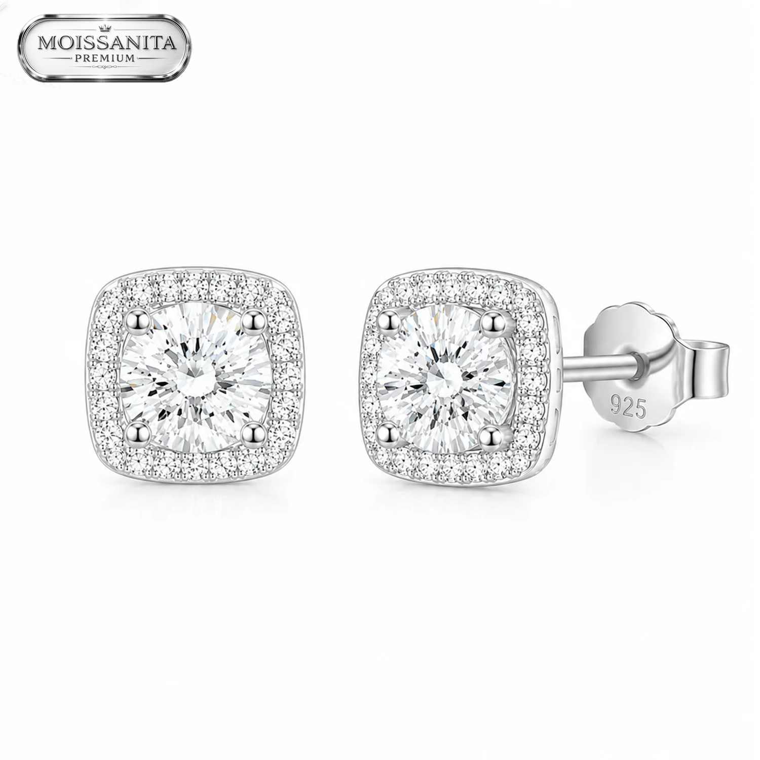Arete Phoenix 7mm - Plata 925 & Moissanita
