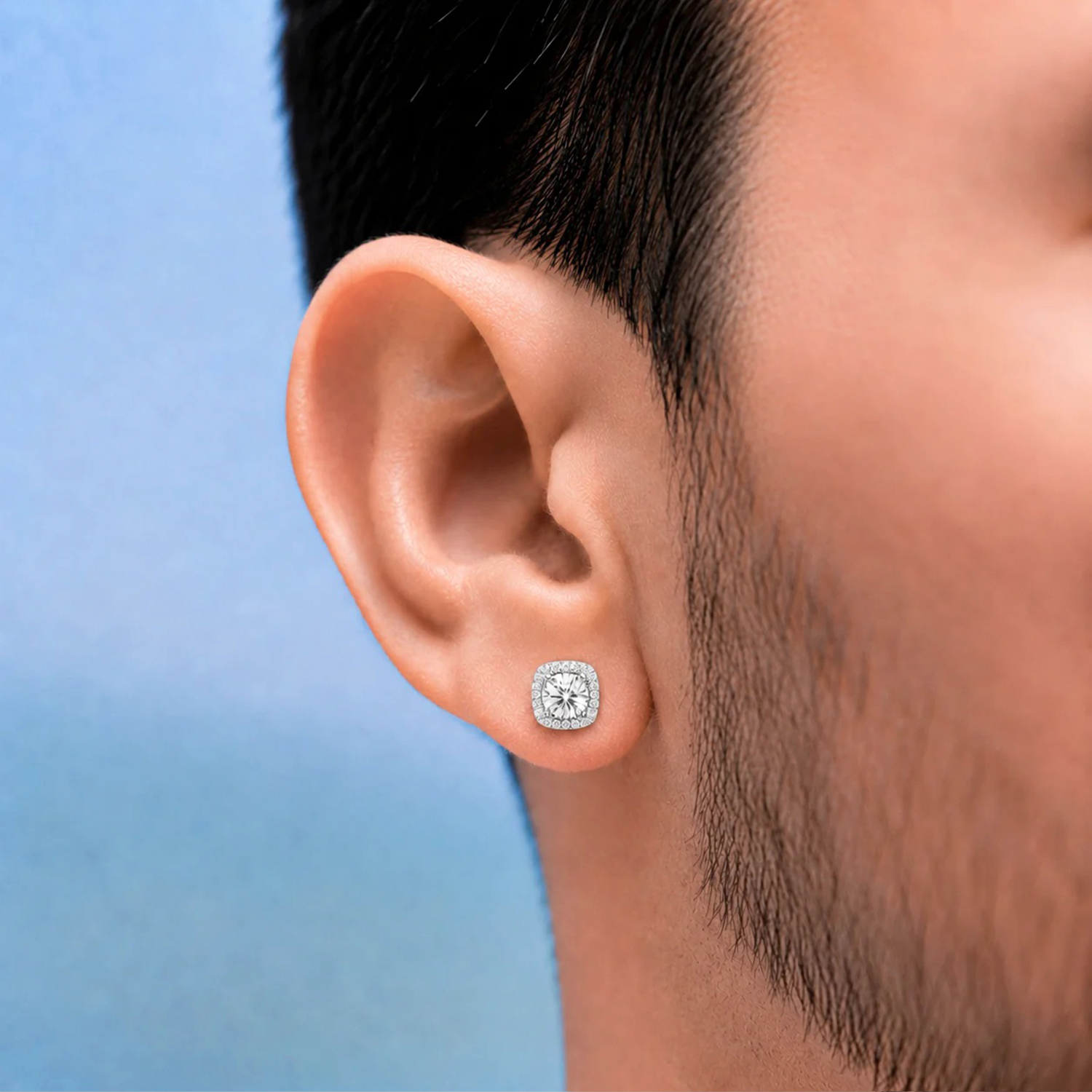 Arete Phoenix 7mm - Plata 925 & Moissanita