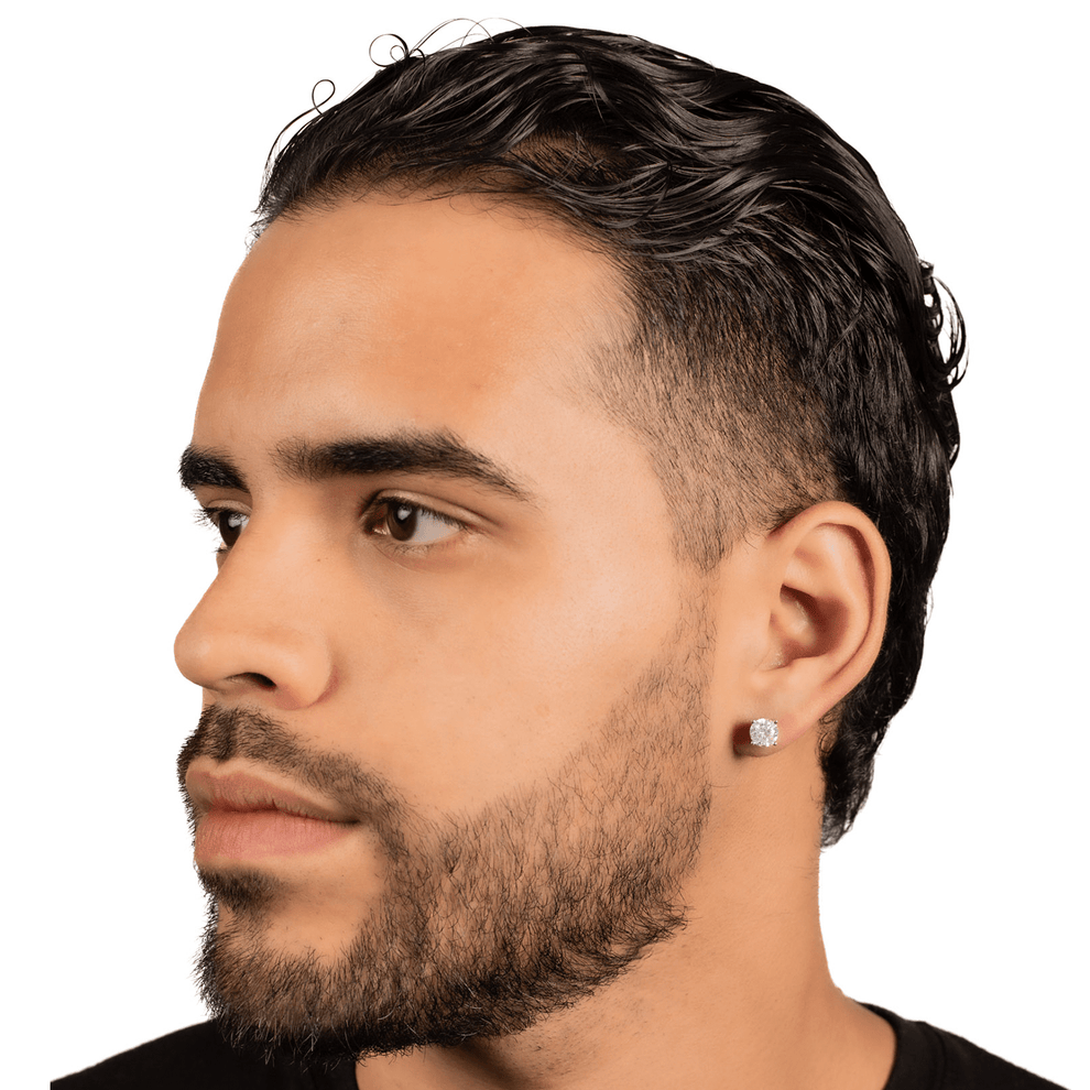 Arete Diamond 7mm - Plata 925 & Moissanita