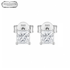 Arete Royalty 4.5mm - Plata 925 & Moissanita