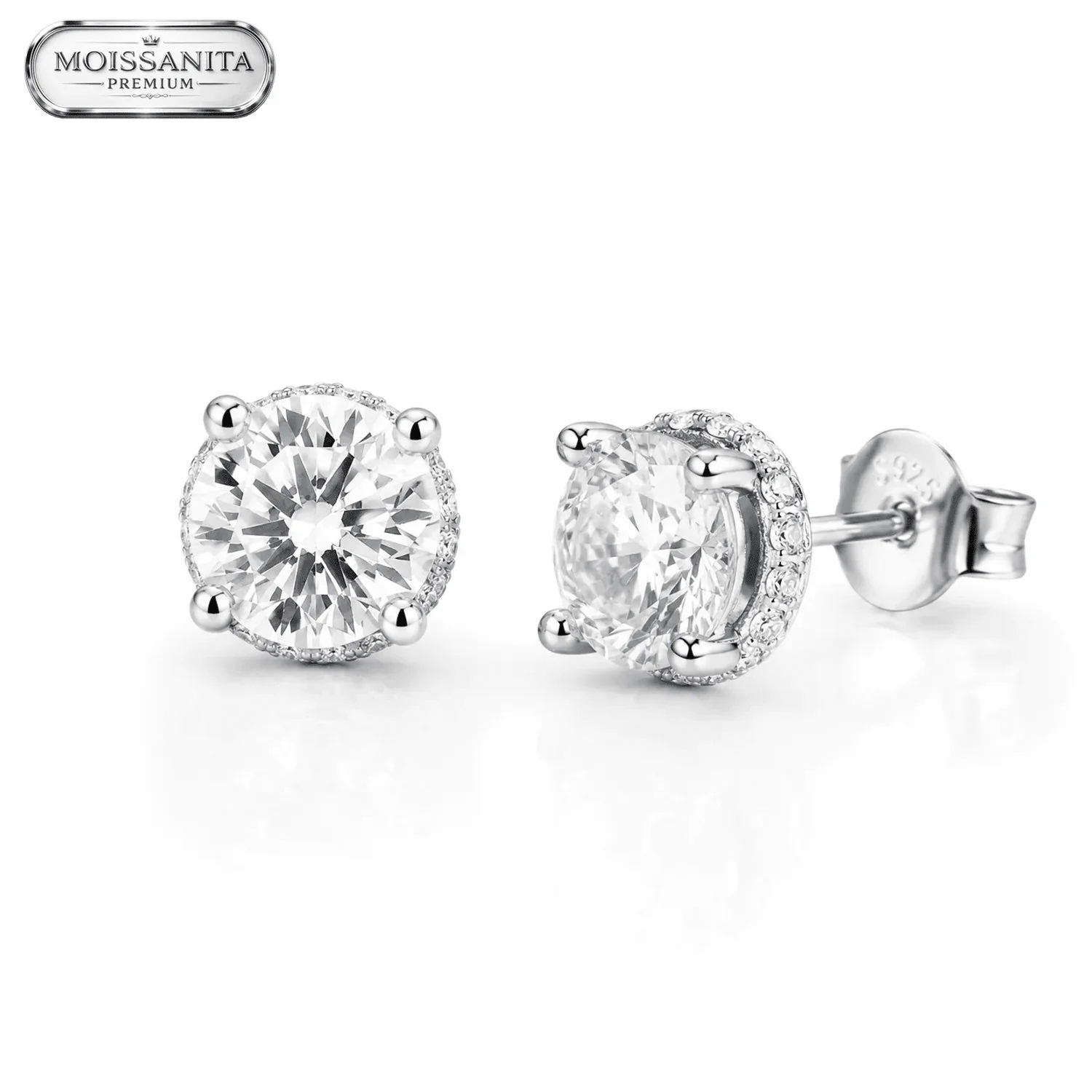 Arete Serenity 5mm - Plata 925 & Moissanita