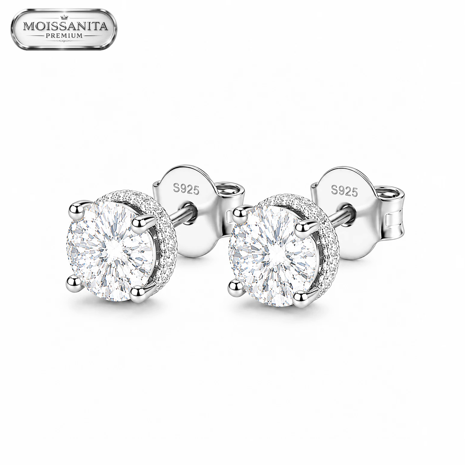 Arete Serenity 5mm - Plata 925 & Moissanita
